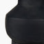 Inna Black Urn Terracotta Table Lamp Base with Henry 35cm White Handloom Cylinder Lampshade