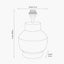 Inna Black Urn Terracotta Table Lamp Base
