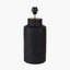 Sierra Black Tall Ribbed Terracotta Table Lamp Base