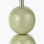 Sofia Sage and Silver Enamel 3 Ball Table Lamp Base with Harry 35cm Sage Cotton Mix Cylinder Lampshade