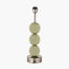 Sofia Sage and Silver Enamel 3 Ball Table Lamp Base