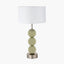 Sofia Sage and Silver Enamel 3 Ball Table Lamp Base