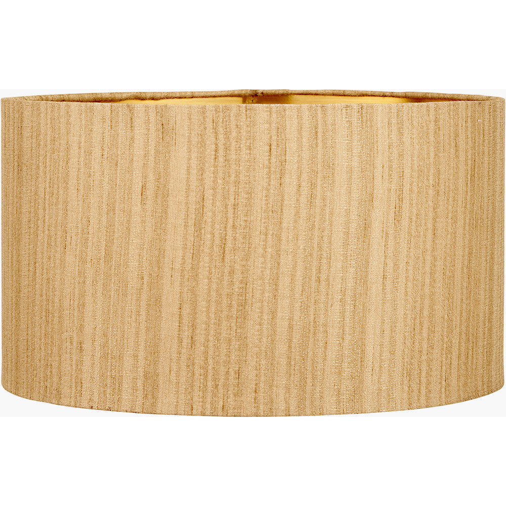 Sofia Black and Gold Enamel Table Lamp Base with Stellan 35cm Gold Slubbed Silk Mix Gold Lined Cylinder Lampshade