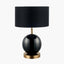 Sofia Black and Gold Enamel Table Lamp Base