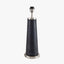 Laurence Black Croc Leather and Silver Table Lamp