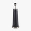 Laurence Black Croc Leather and Silver Table Lamp