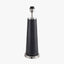 Laurence Black Croc Leather and Silver Table Lamp