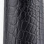 Laurence Black Croc Leather and Silver Table Lamp