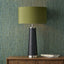 Laurence Black Croc Leather and Silver Table Lamp