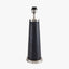 Laurence Black Croc Leather and Silver Table Lamp