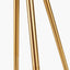 Houston Brushed Brass Metal Tripod Table Lamp