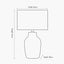 Kai Duck Egg Textured Tall Ceramic Table Lamp