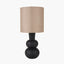 Aaliyah Black Curved Bottle Ceramic Table Lamp