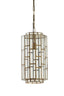 Hanging lamp 24x45 cm SSTRENE antique bronze+glass
