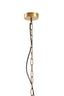 Hanging lamp 24x45 cm SSTRENE antique bronze+glass
