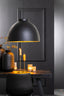 Hanging lamp 60x42 cm KYLIE black-gold