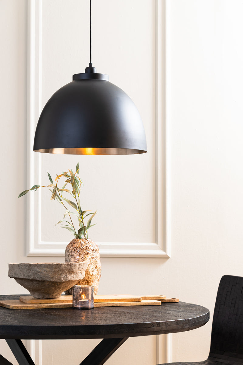 Hanging lamp 45x32 cm KYLIE black-nickel