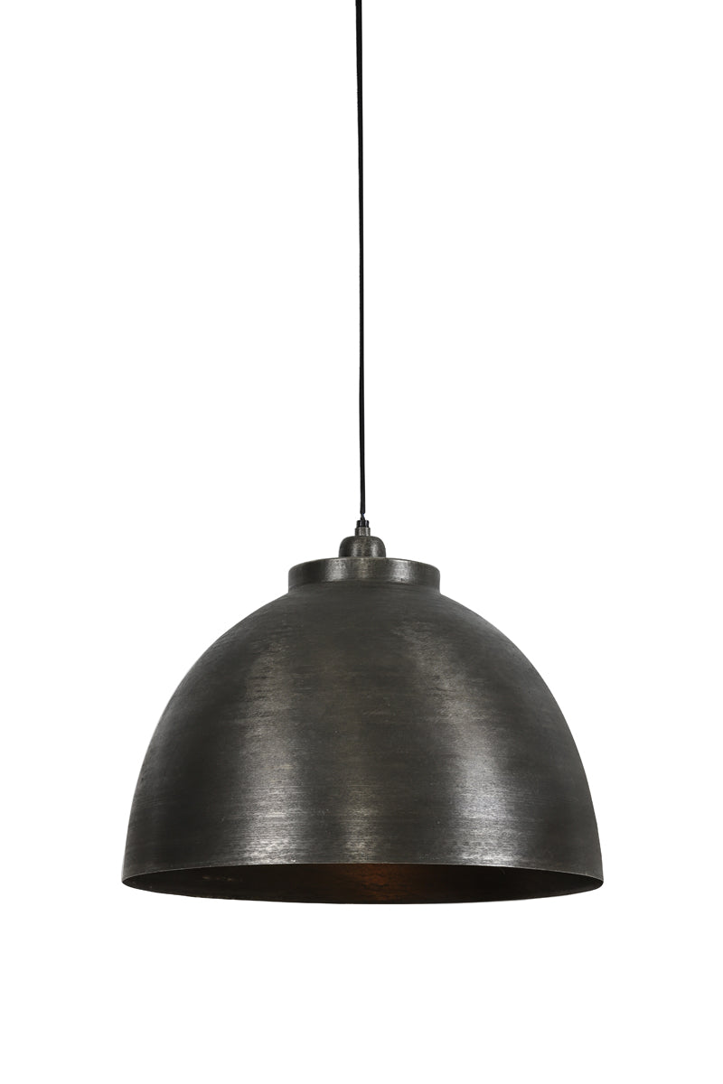 Hanging lamp 45x32 cm KYLIE dark raw nickel