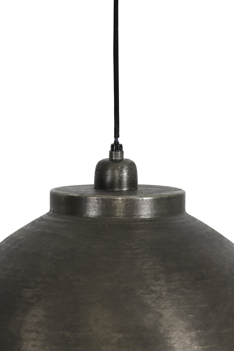 Hanging lamp 45x32 cm KYLIE dark raw nickel