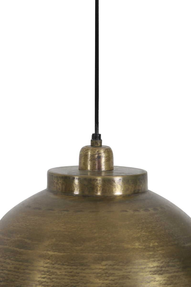 Hanging lamp 45x32 cm KYLIE raw old bronze