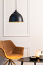 Hanging lamp 30x26 cm KYLIE black-gold