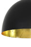 Hanging lamp 30x26 cm KYLIE black-gold