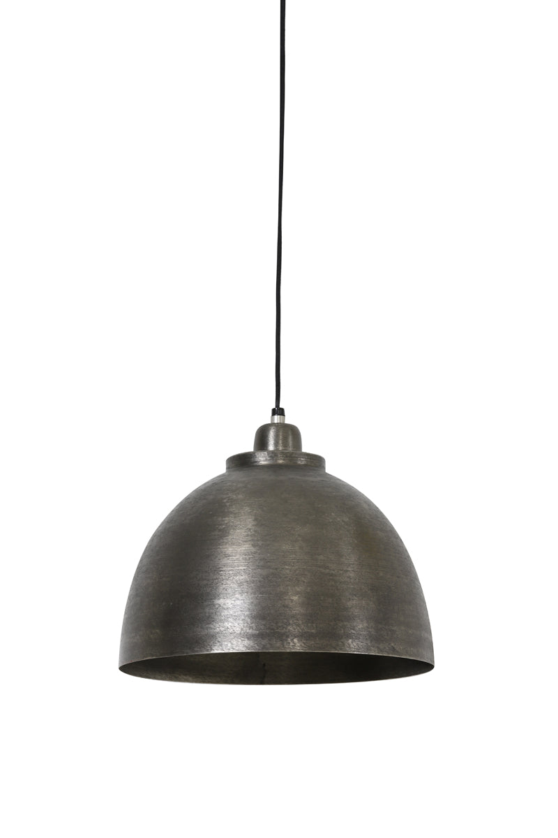 Hanging lamp 30x26 cm KYLIE dark raw nickel