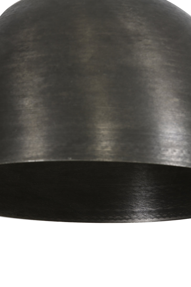 Hanging lamp 30x26 cm KYLIE dark raw nickel