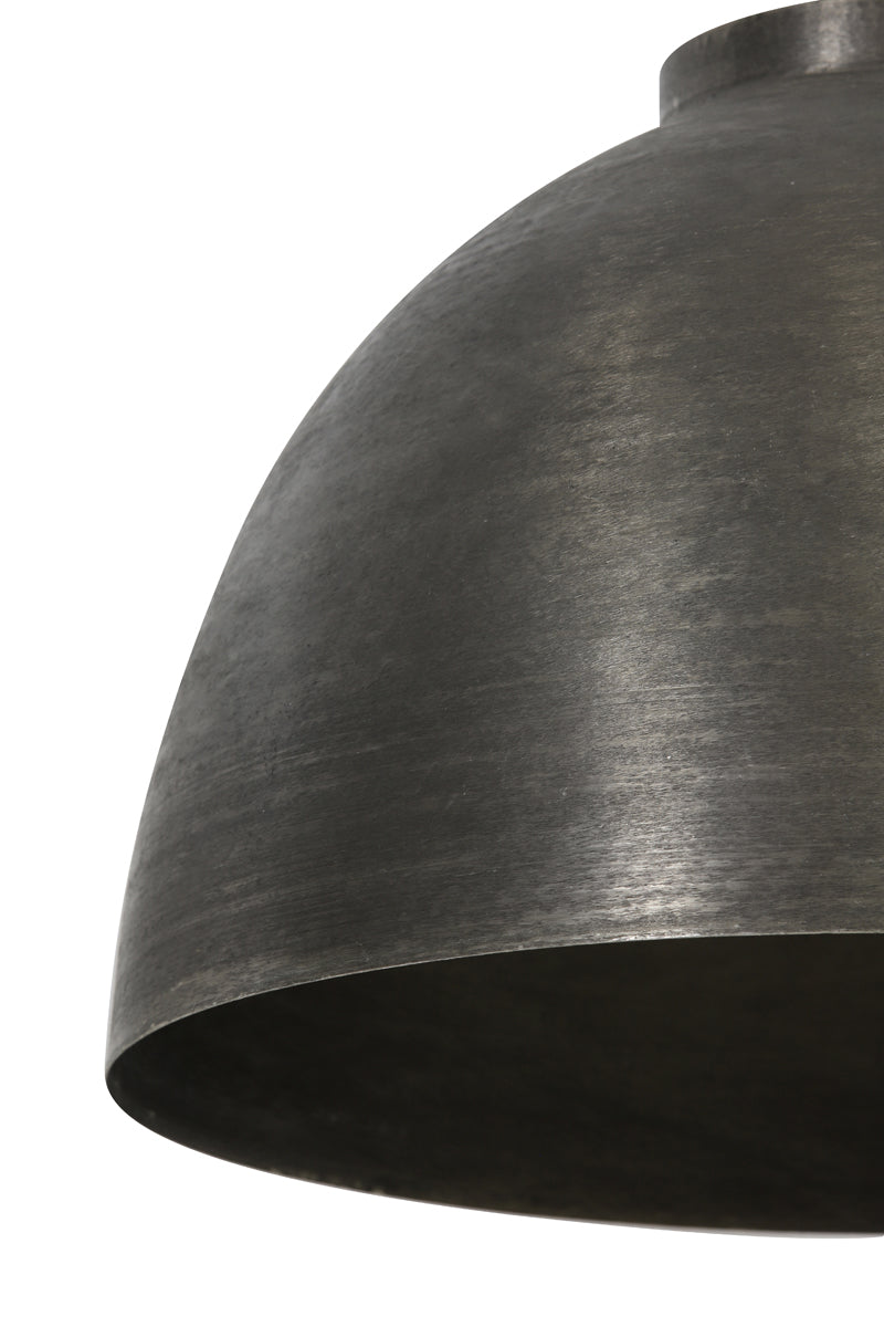 Hanging lamp 30x26 cm KYLIE dark raw nickel
