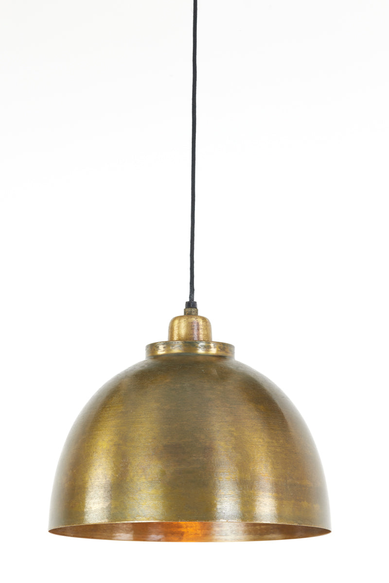 Hanging lamp 30x26 cm KYLIE raw old bronze
