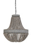 Hanging lamp beads 51x63 cm LUNA old white