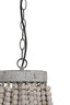 Hanging lamp beads 51x63 cm LUNA old white