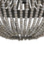 Hanging lamp beads 51x63 cm LUNA old white