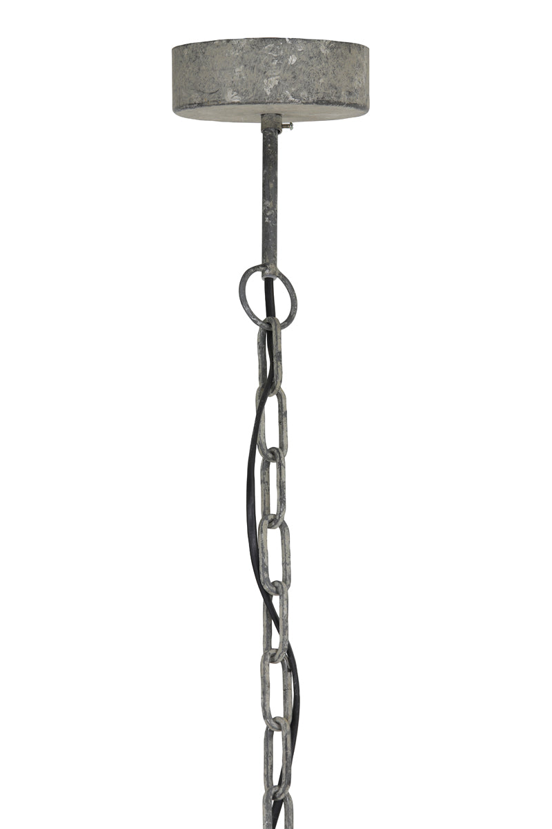 Hanging lamp beads 51x63 cm LUNA old white