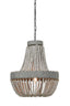 Hanging lamp beads 51x63 cm LUNA old white