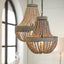 Hanging lamp beads 51x63 cm LUNA old white