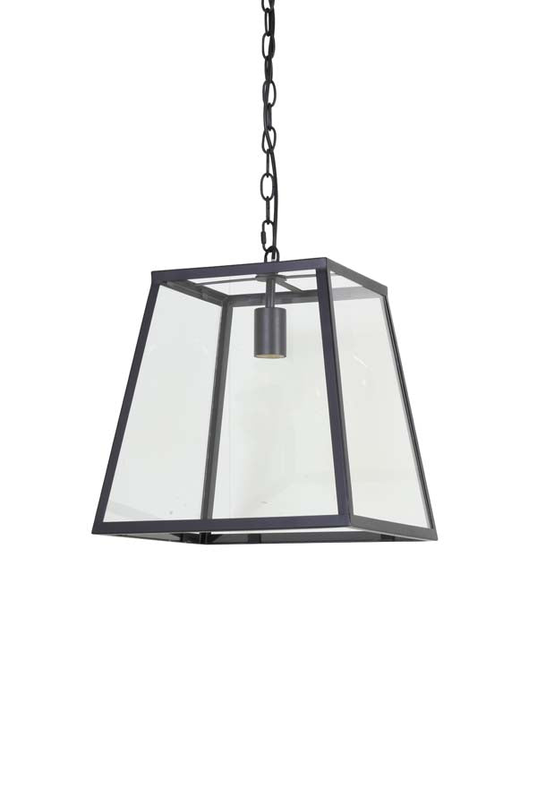 Hanging lamp 35x35x34,5 cm SAUNTE black+glass