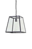 Hanging lamp 35x35x34,5 cm SAUNTE black+glass