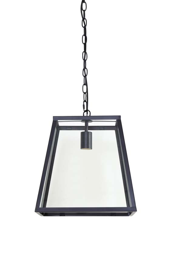Hanging lamp 35x35x34,5 cm SAUNTE black+glass
