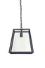 Hanging lamp 35x35x34,5 cm SAUNTE black+glass
