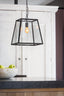 Hanging lamp 35x35x34,5 cm SAUNTE black+glass