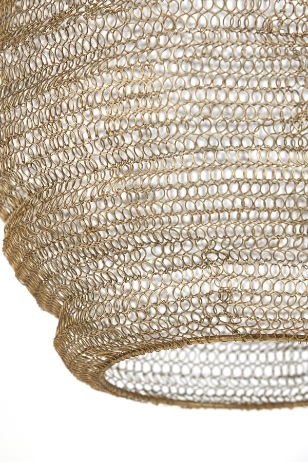 Hanging lamp 38x42 cm NINA wire antique bronze