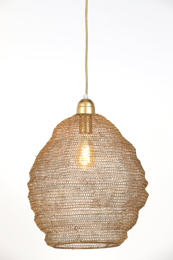 Hanging lamp 38x42 cm NINA wire antique bronze