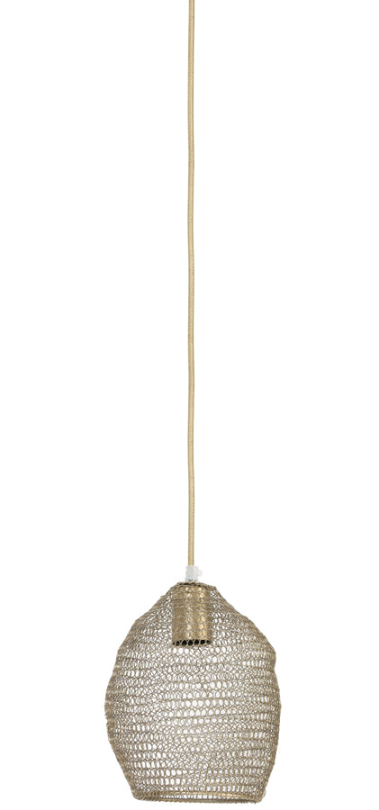 Hanging lamp 18x20 cm NOLA wire antique bronze