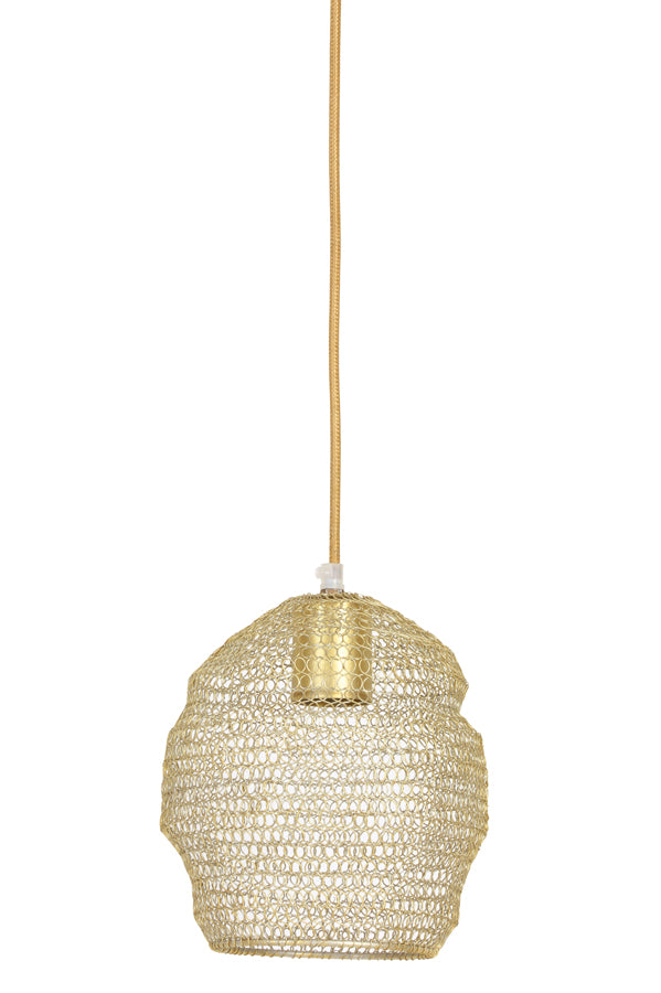 Hanging lamp 18x20 cm NOLA wire light gold