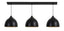 Hanging lamp 3L 135x30x26 cm KYLIE matt black-gold