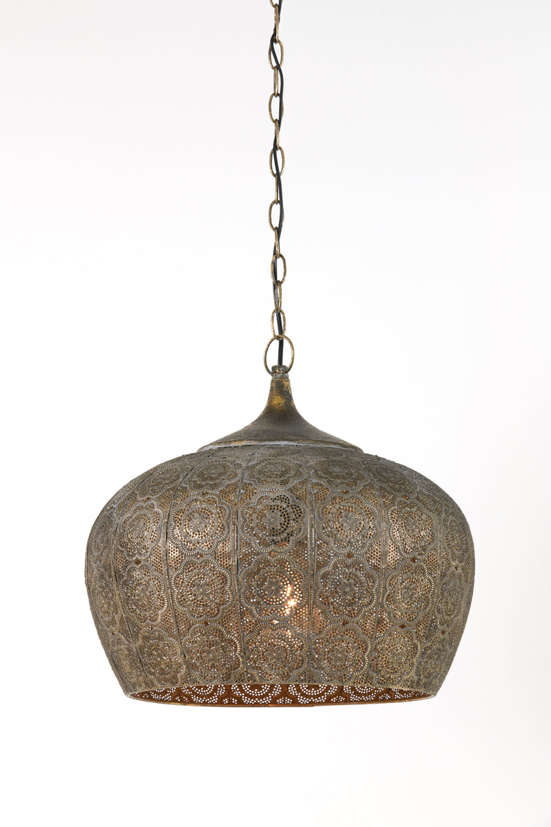 Hanging lamp 43,5x40,5 cm EMINE brown gold