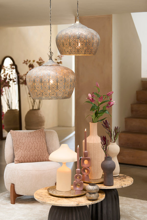 Hanging lamp 43,5x40,5 cm EMINE brown gold