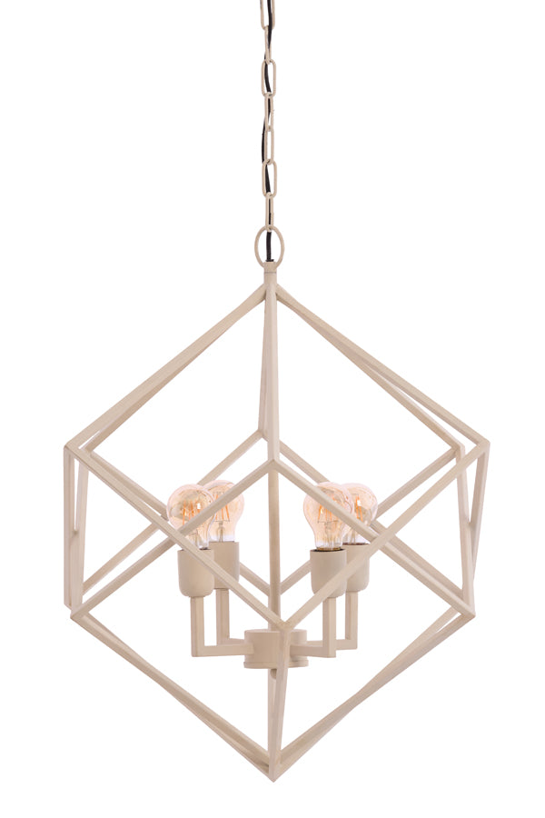 Hanging lamp 4L 61x68 cm DRIZELLA cream