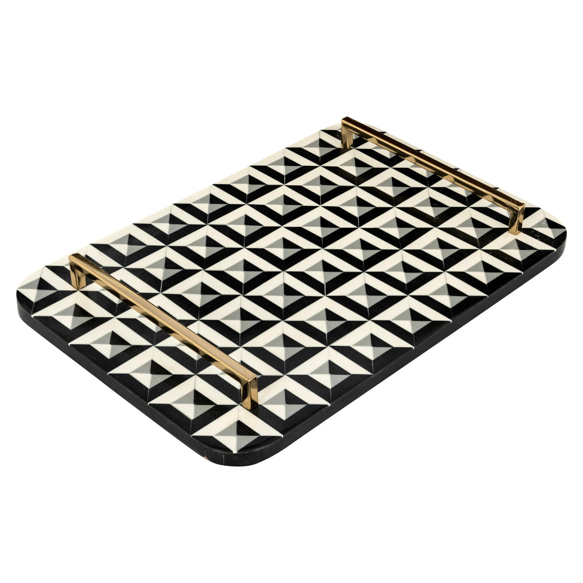 Tray Birte black/white